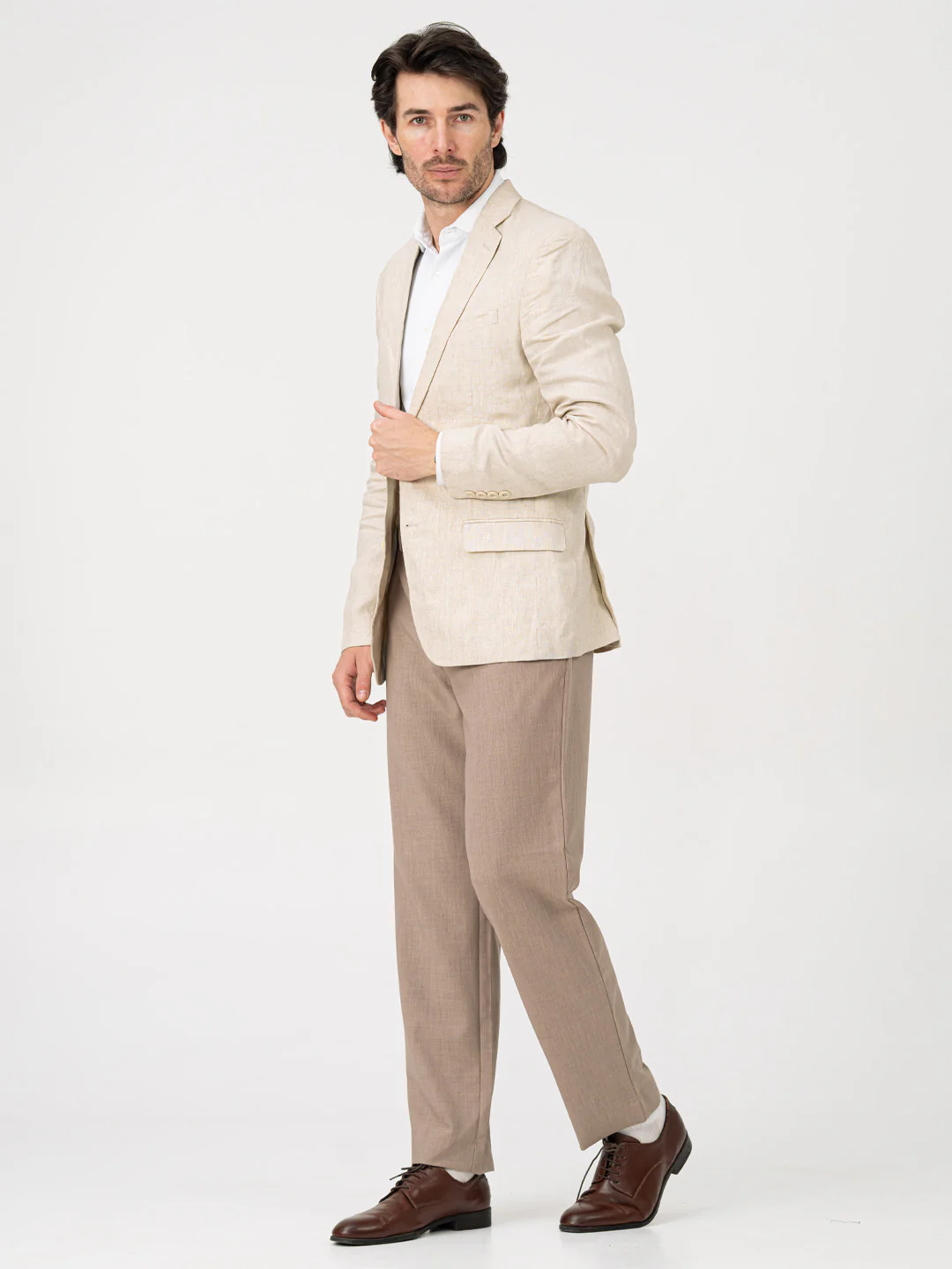 Advisor Brown Pro.Stretch Formal Trousers - Image 2