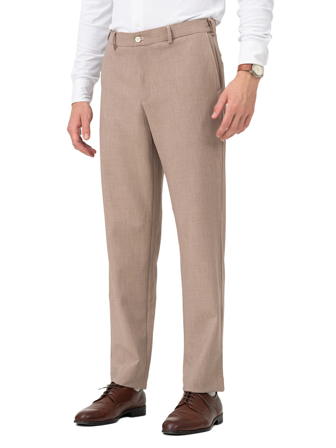 Advisor Brown Pro.Stretch Formal Trousers - Image 4