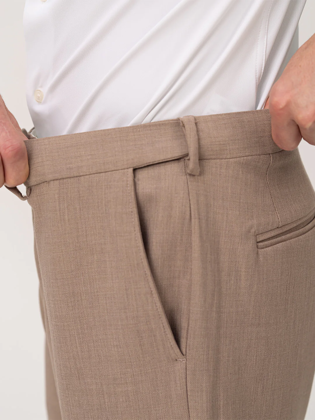 Advisor Brown Pro.Stretch Formal Trousers - Image 6