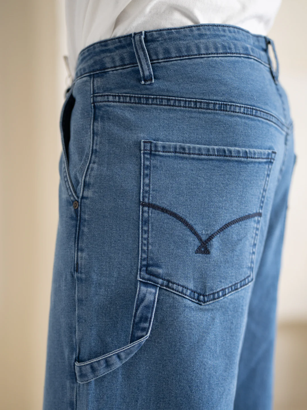 Aegean Blue Baggy Fit Jeans - Image 3