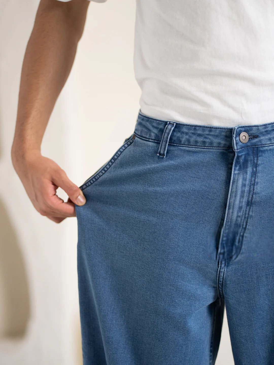 Aegean Blue Baggy Fit Jeans - Image 5