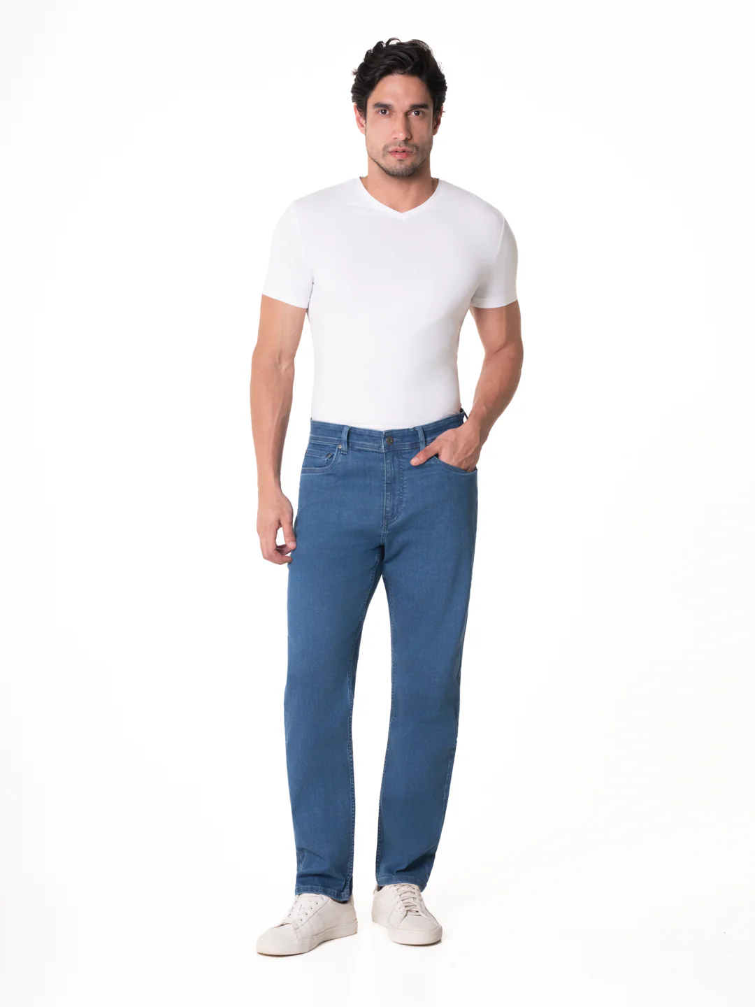 Aero Blue Relaxed Fit Jeans - Image 3