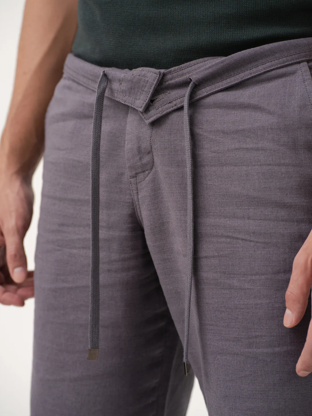 Alibaug Grey All Day Lounge Cotton Shorts - Image 6
