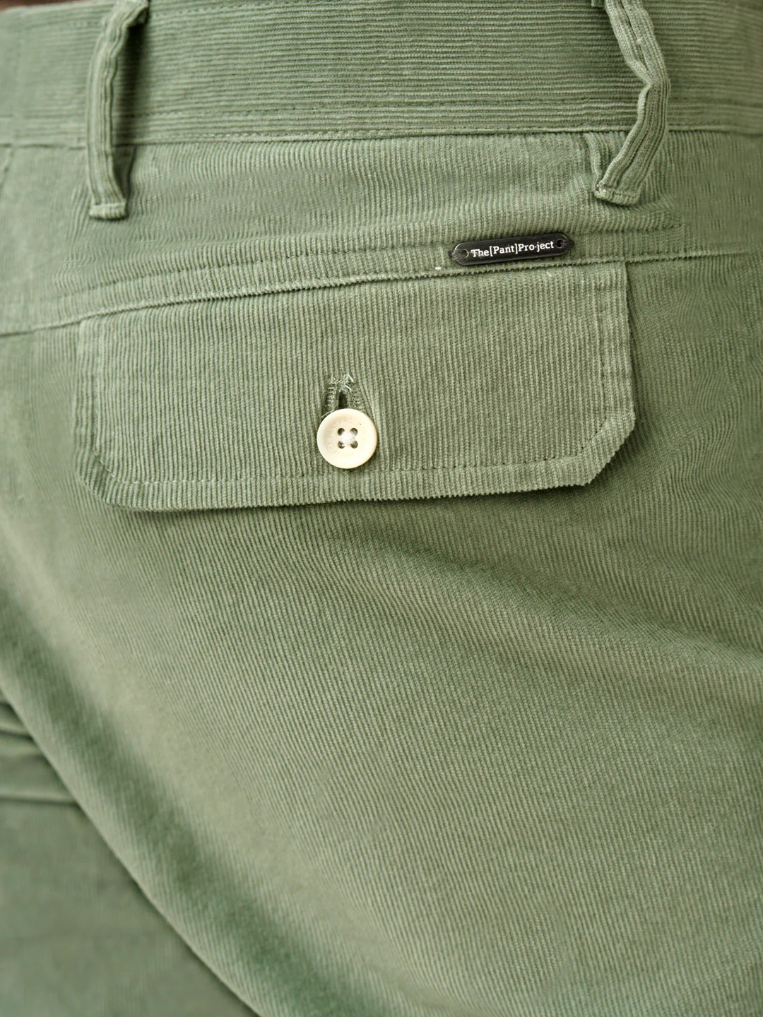 Aloe Green Corduroy Stretch Cargo Pants - Image 5