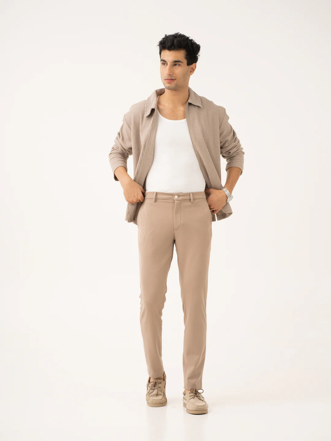 Analog Beige Twill Power-Stretch Pants - Image 12