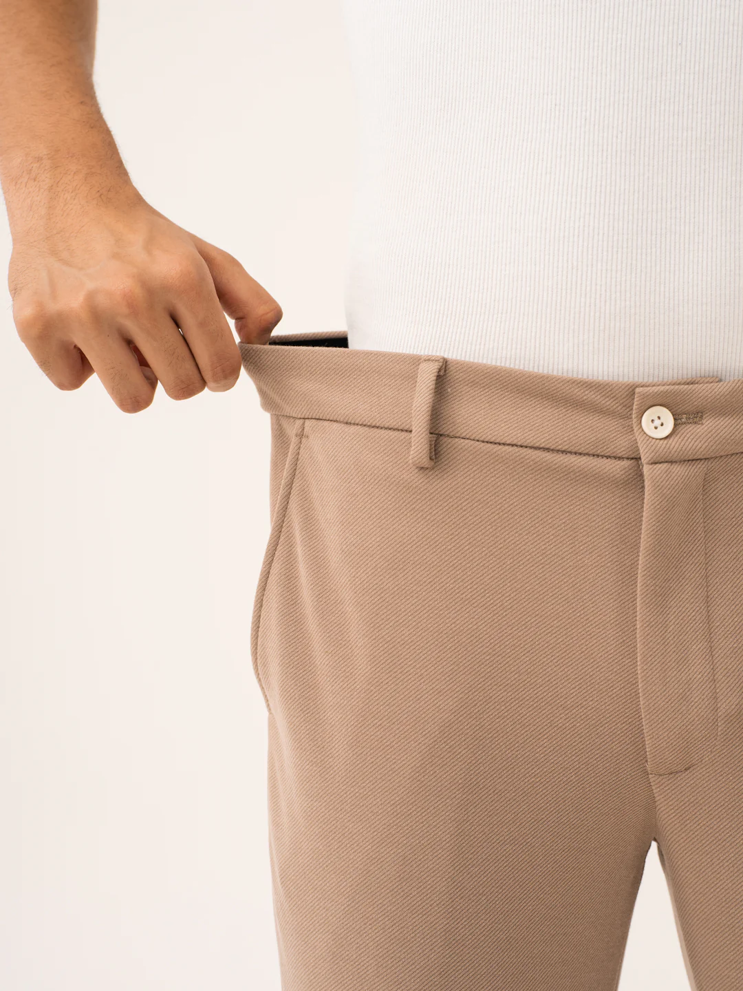 Analog Beige Twill Power-Stretch Pants - Image 4