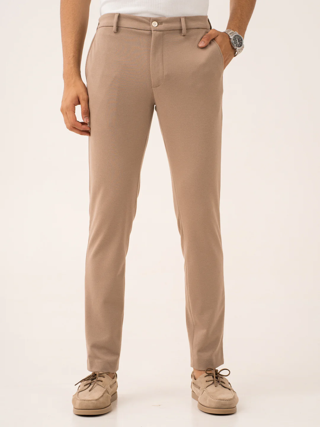Analog Beige Twill Power-Stretch Pants - Image 5