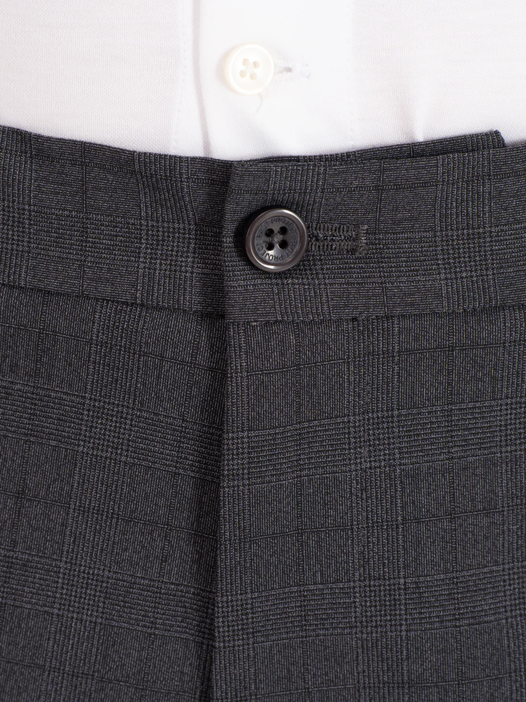 Analyst Grey Checks Relaxed Fit Stretch Formal Pants - Image 9