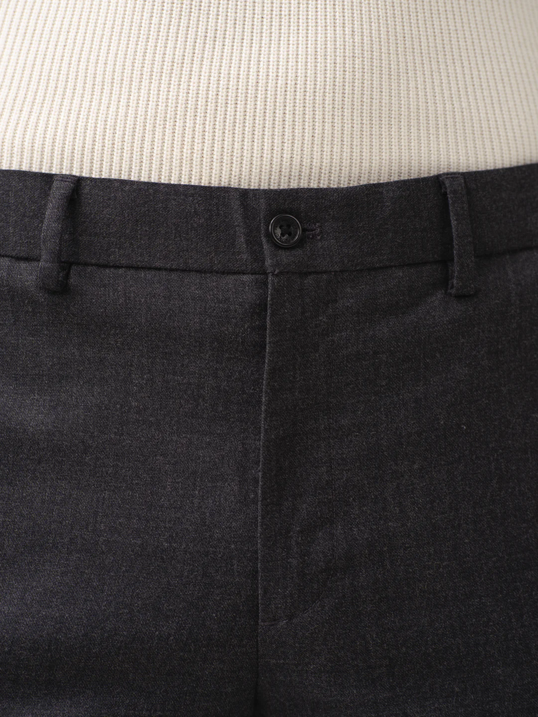 Anthracite Black Merino Wool Pants - Image 6