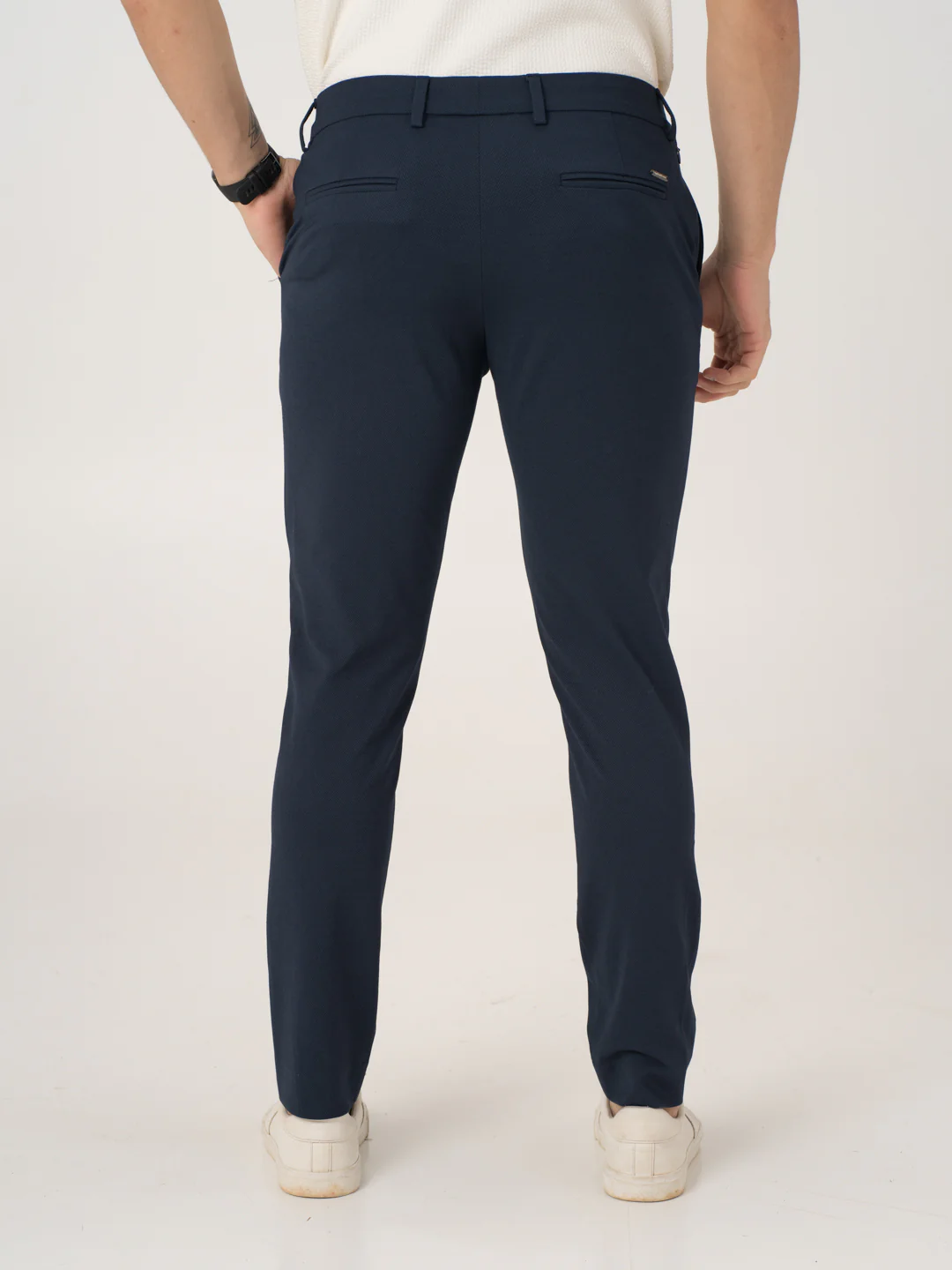 Aquatic Blue Slim Fit Lightweight Power Stretch Pants - Image 7