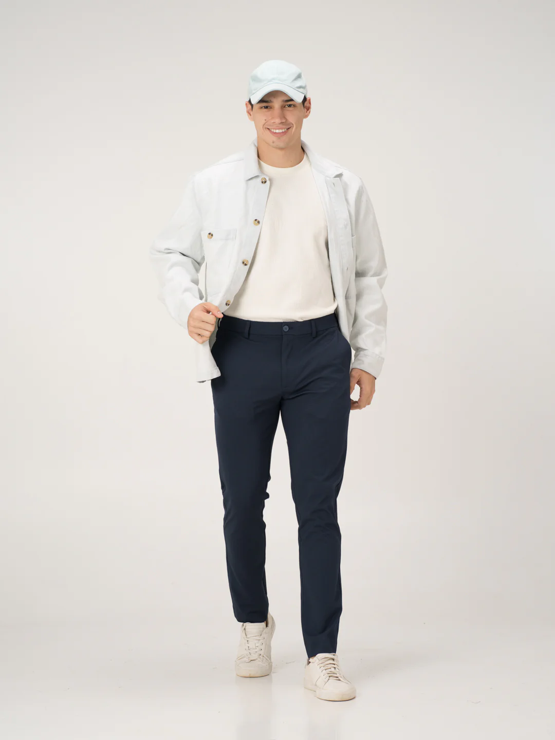 Aquatic Blue Slim Fit Lightweight Power Stretch Pants - Image 8