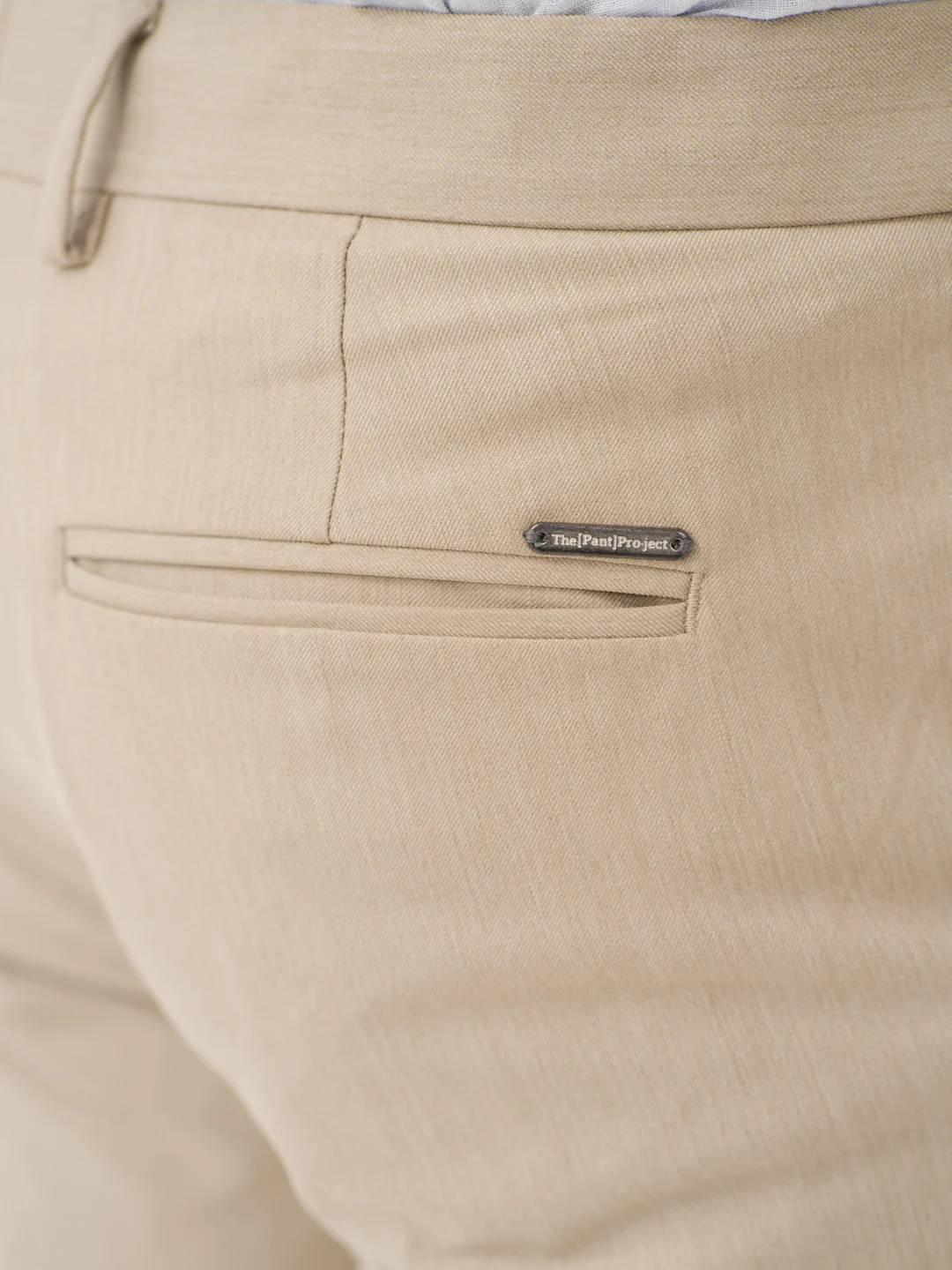 Argil Khaki Luxury Twill Relaxed Fit Stretch Formal Pants - Image 9