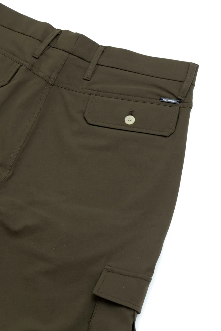 Army Olive Stretch Cargo Pants - Image 6