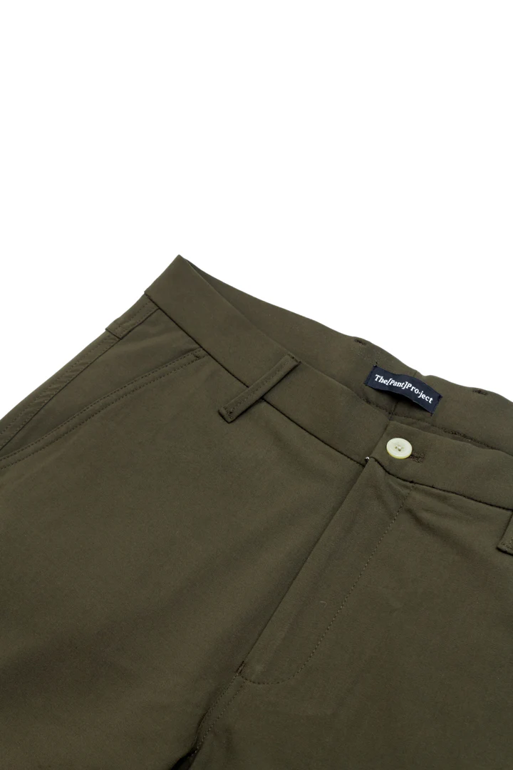 Army Olive Stretch Cargo Pants - Image 7