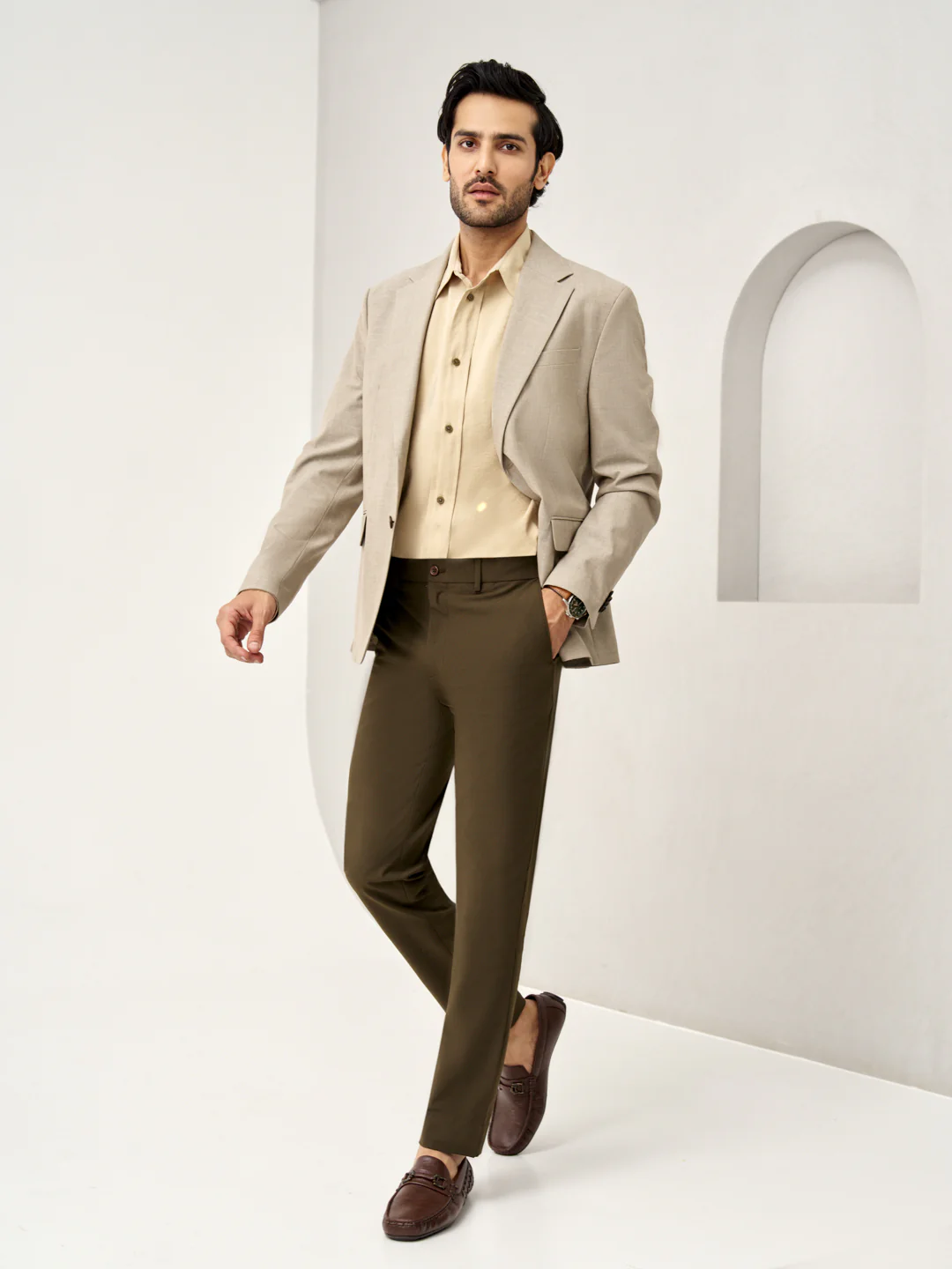Army Olive Stretch Pants - Image 7