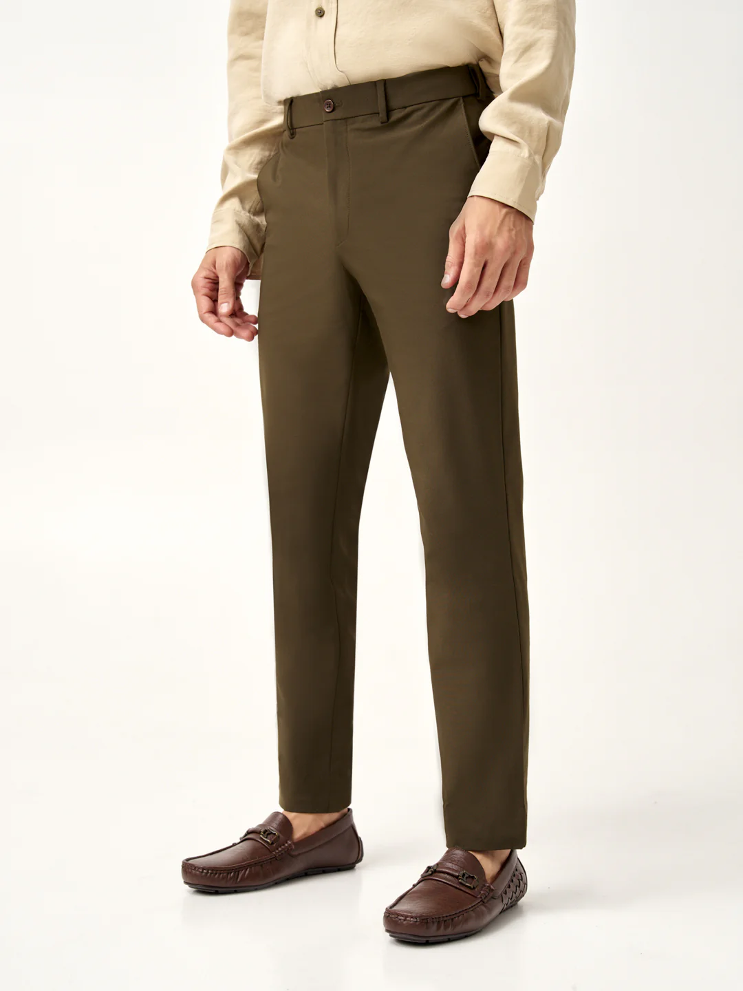 Army Olive Stretch Pants - Image 9
