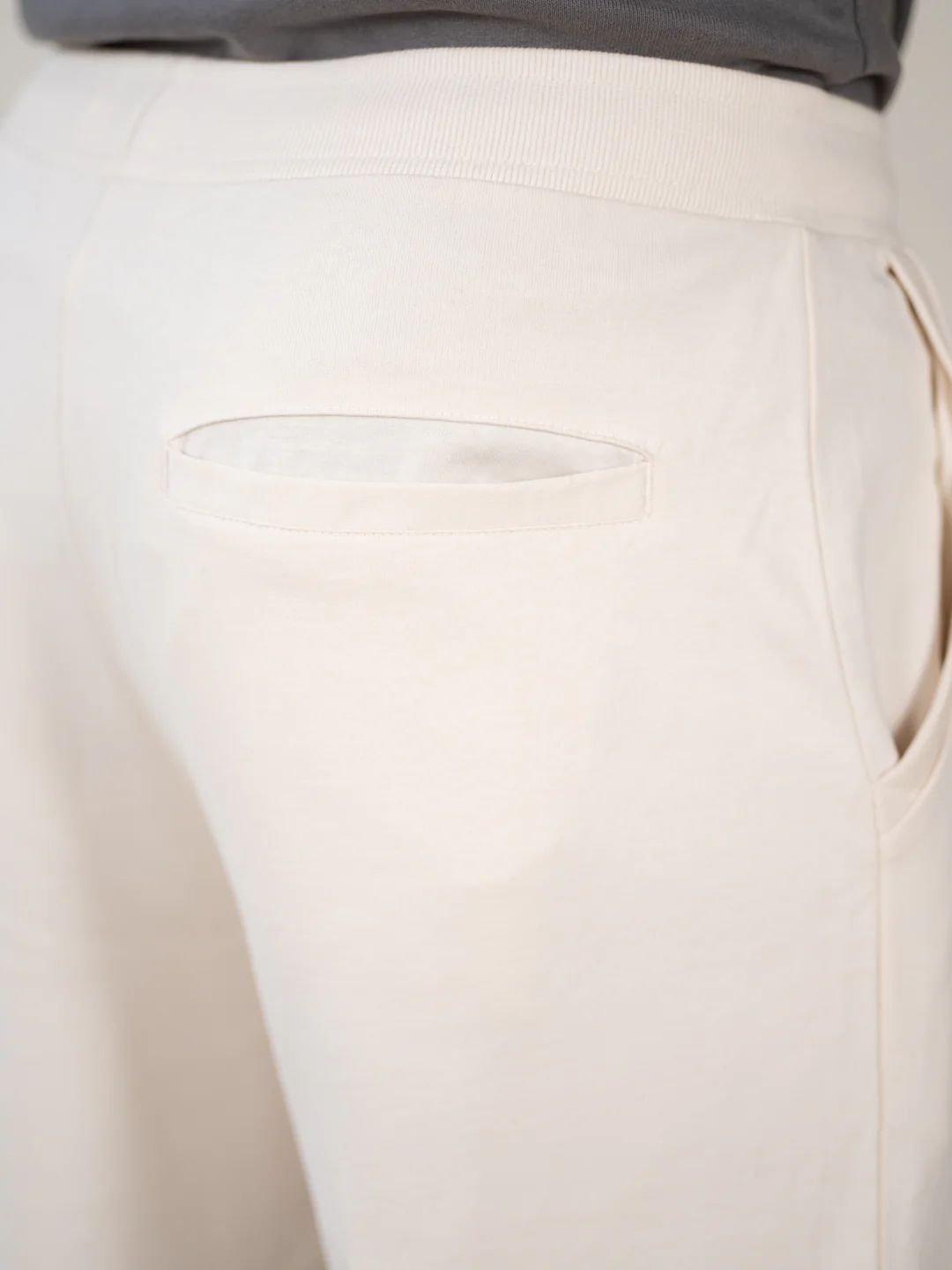 Atlas Cream Cotton Sweatpants - Image 10