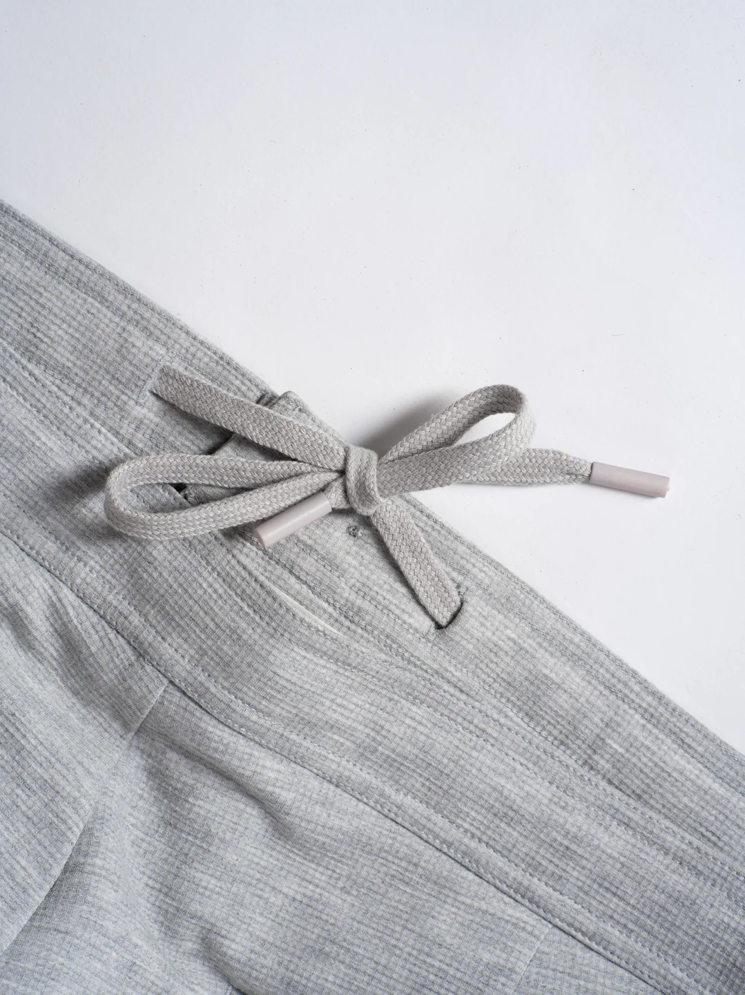Aurest Grey Relaxed Fit Power Stretch Korean Pintuck Pants - Image 6