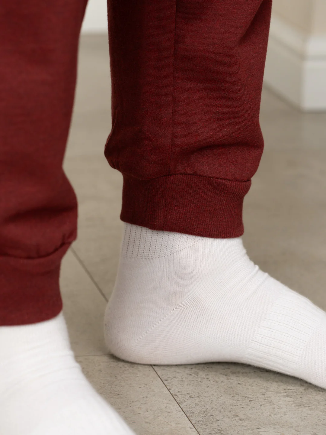 Aurora Red Tapered Fit Joggers - Image 11