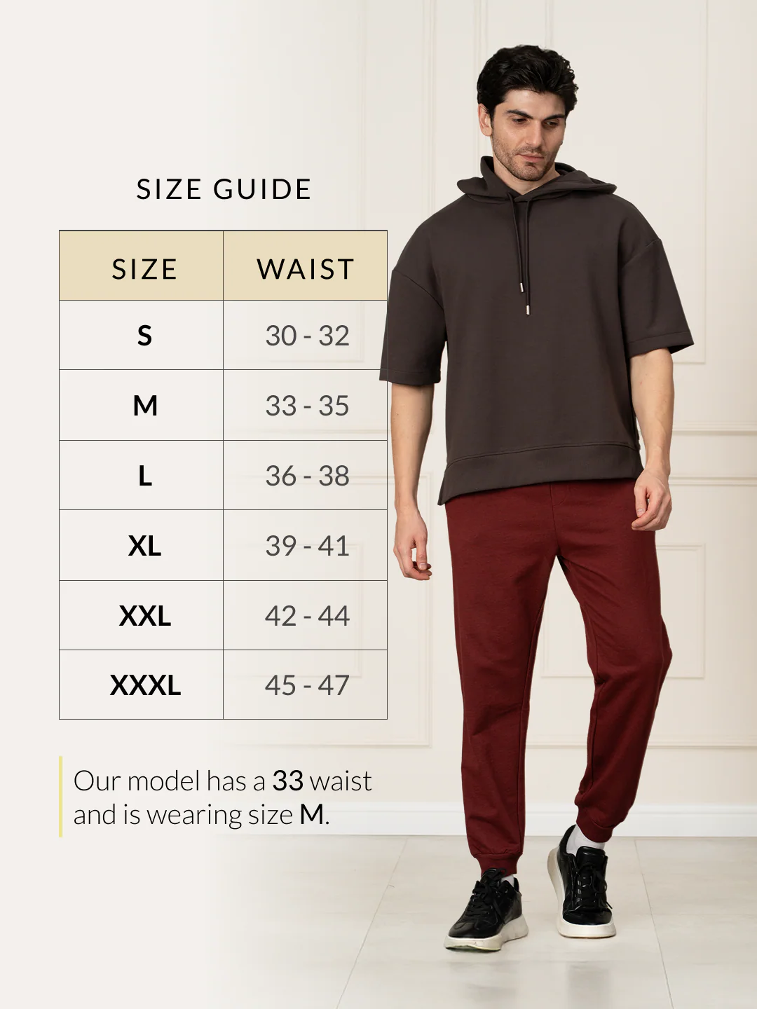 Aurora Red Tapered Fit Joggers - Image 4