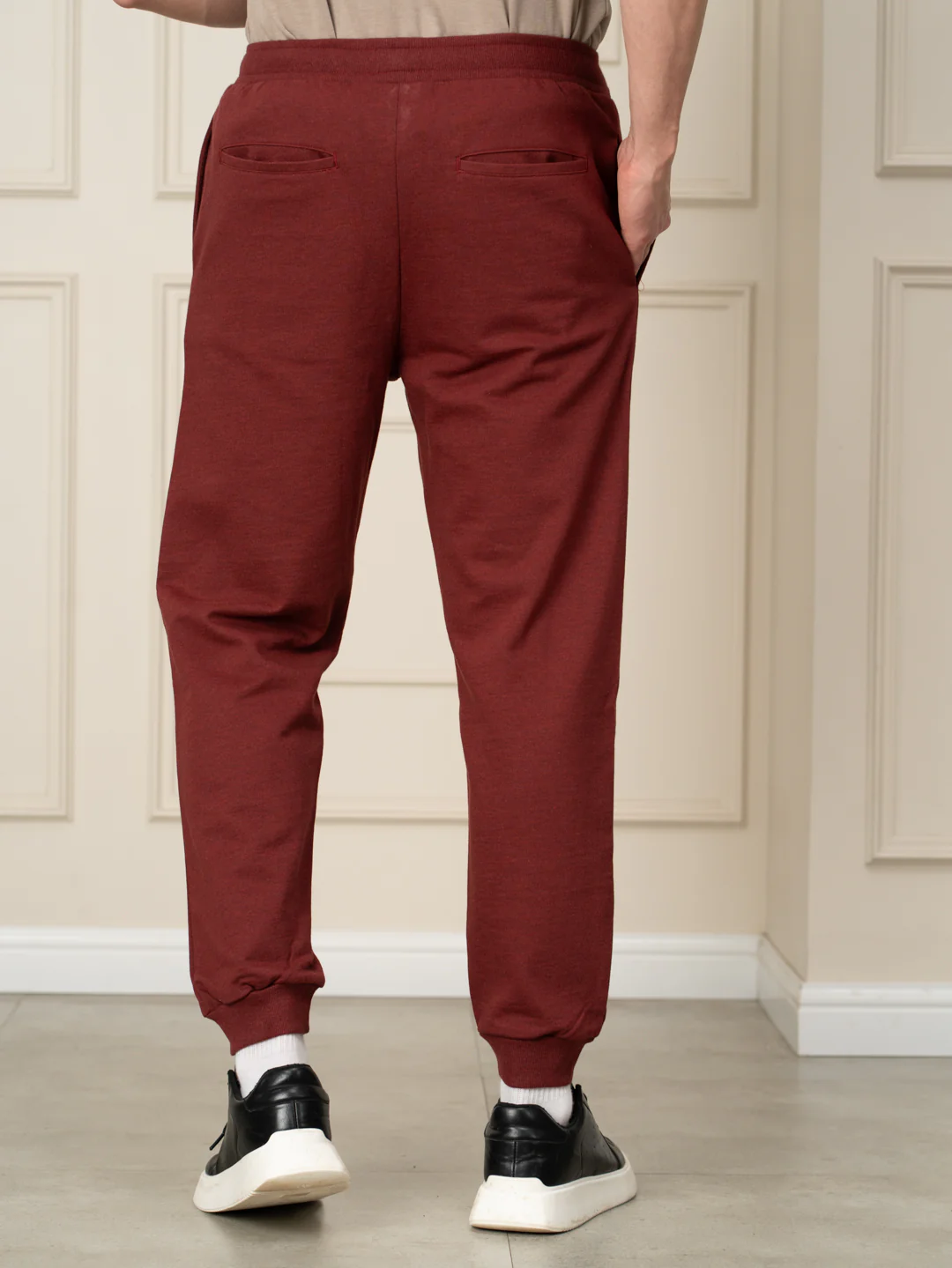 Aurora Red Tapered Fit Joggers - Image 7