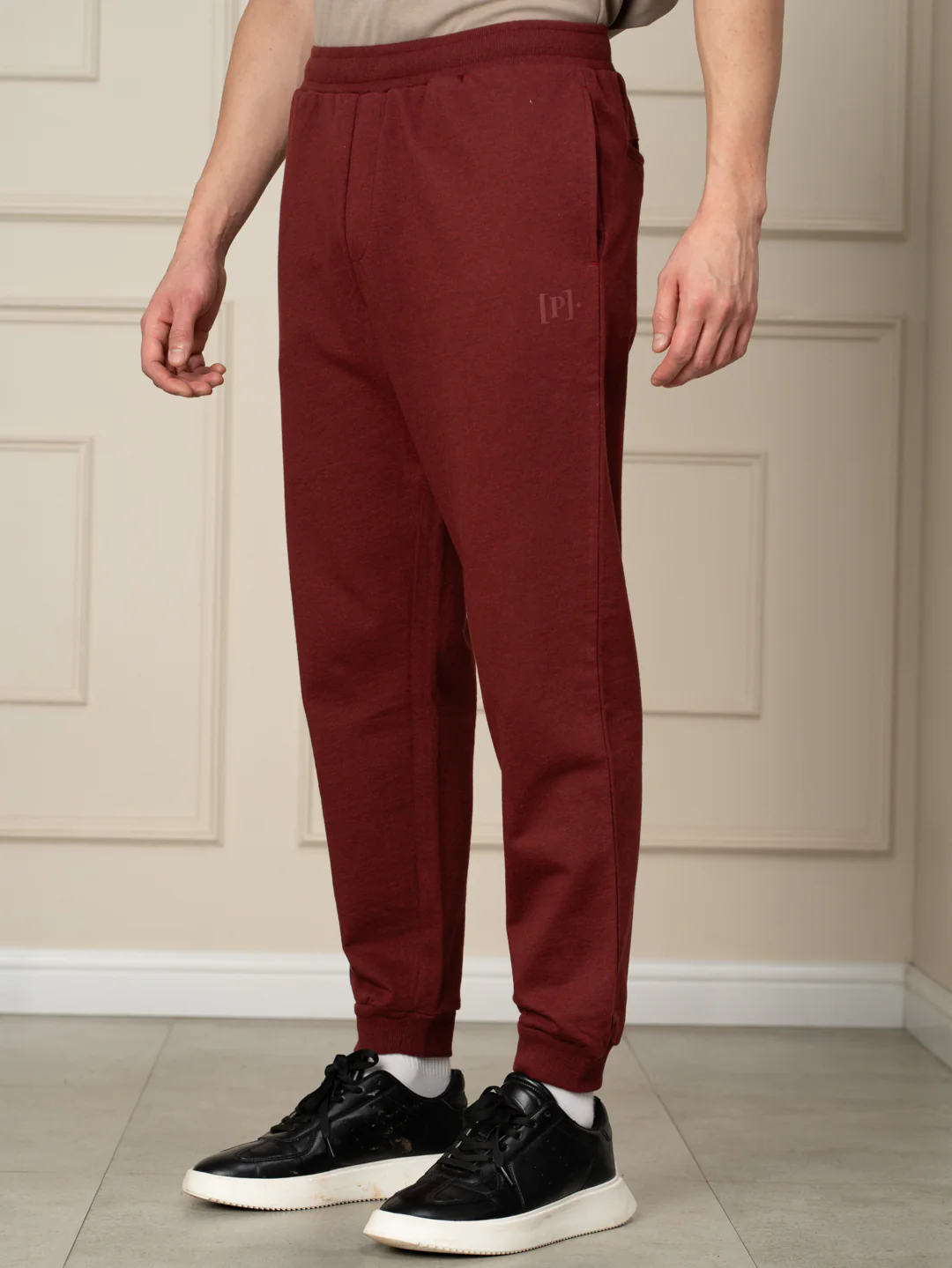 Aurora Red Tapered Fit Joggers - Image 8