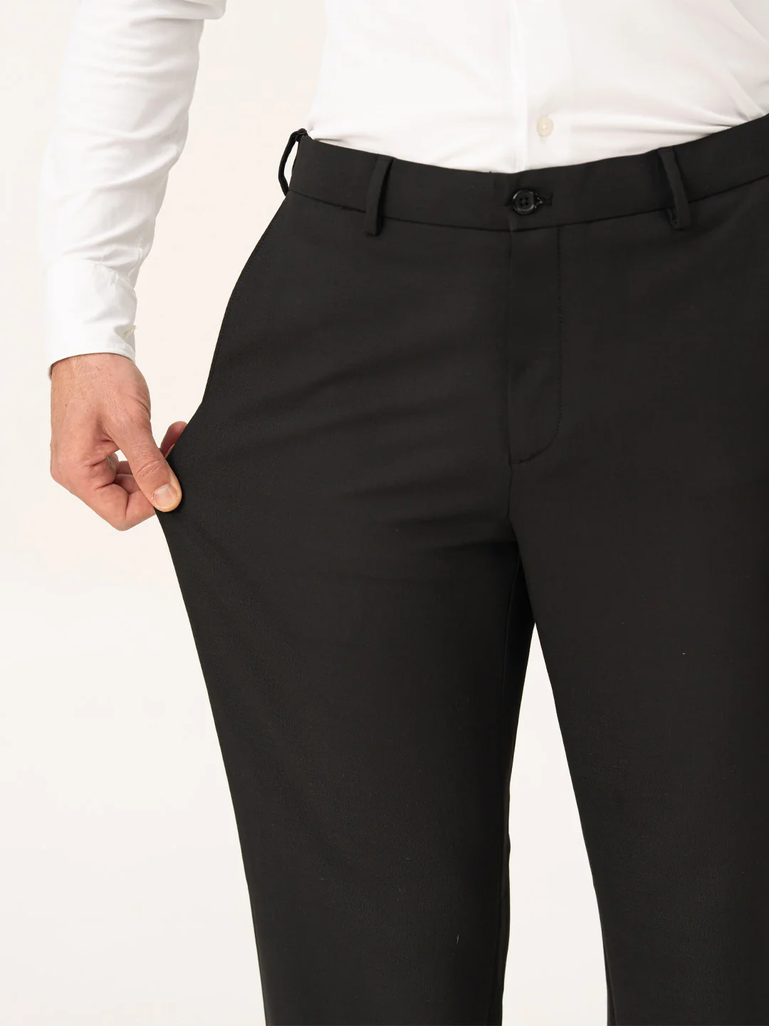Authority Black Pro.Stretch Formal Trousers - Image 3