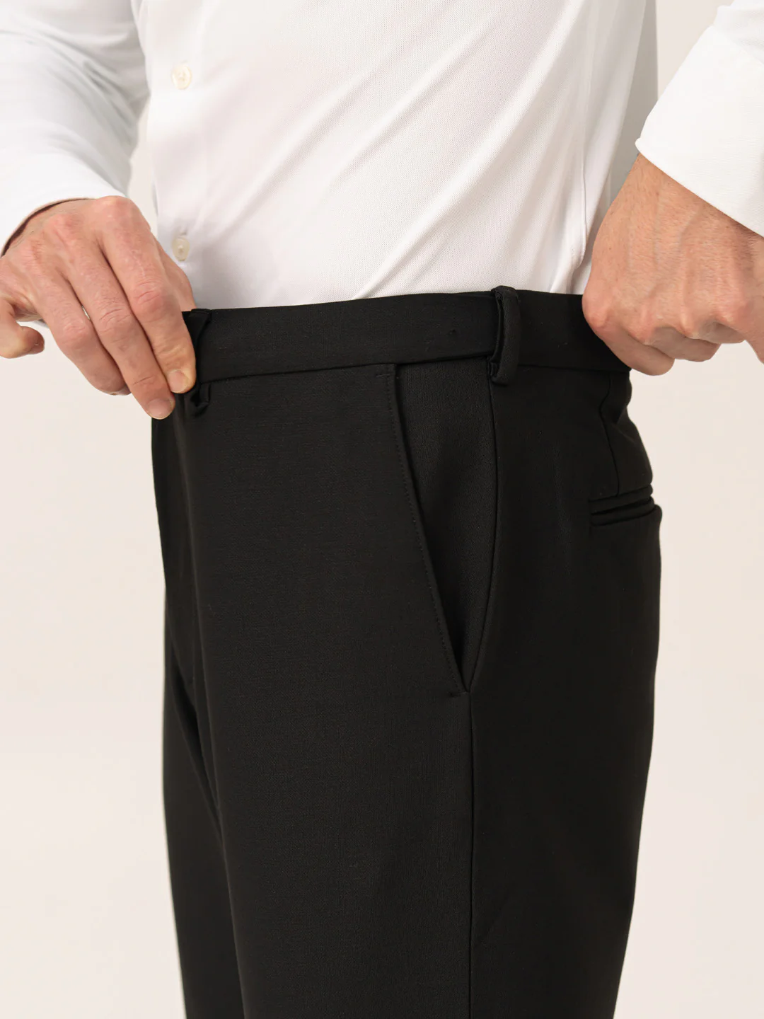 Authority Black Pro.Stretch Formal Trousers - Image 4