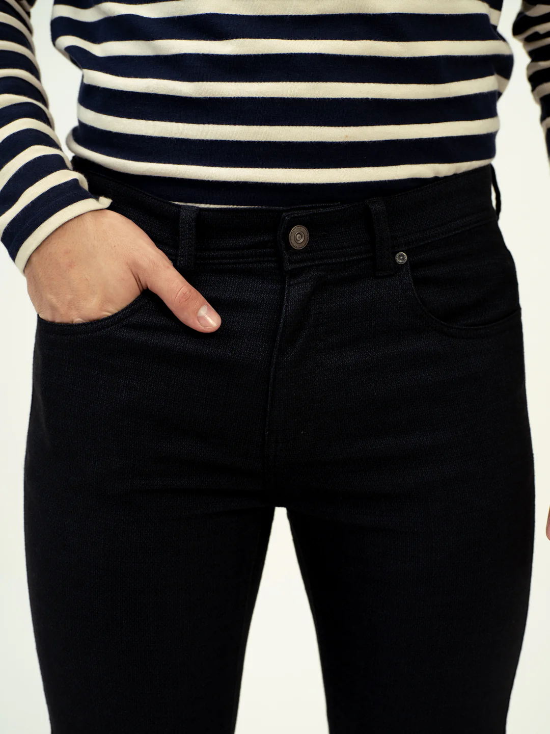 Back and Black Slim Fit Jeanos - Image 2