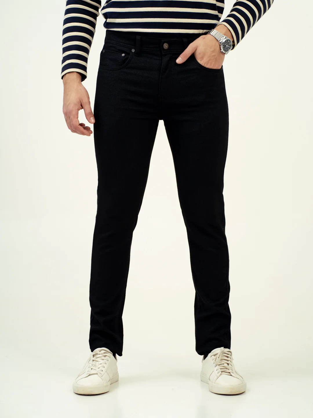 Back and Black Slim Fit Jeanos - Image 7