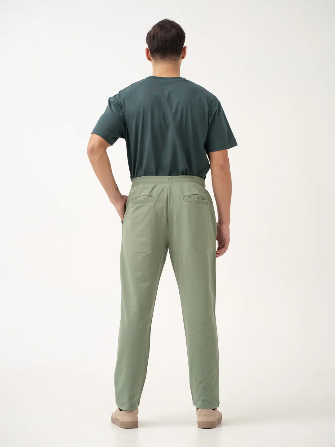 Backpacker Green Cotton Sweatpants - Image 5