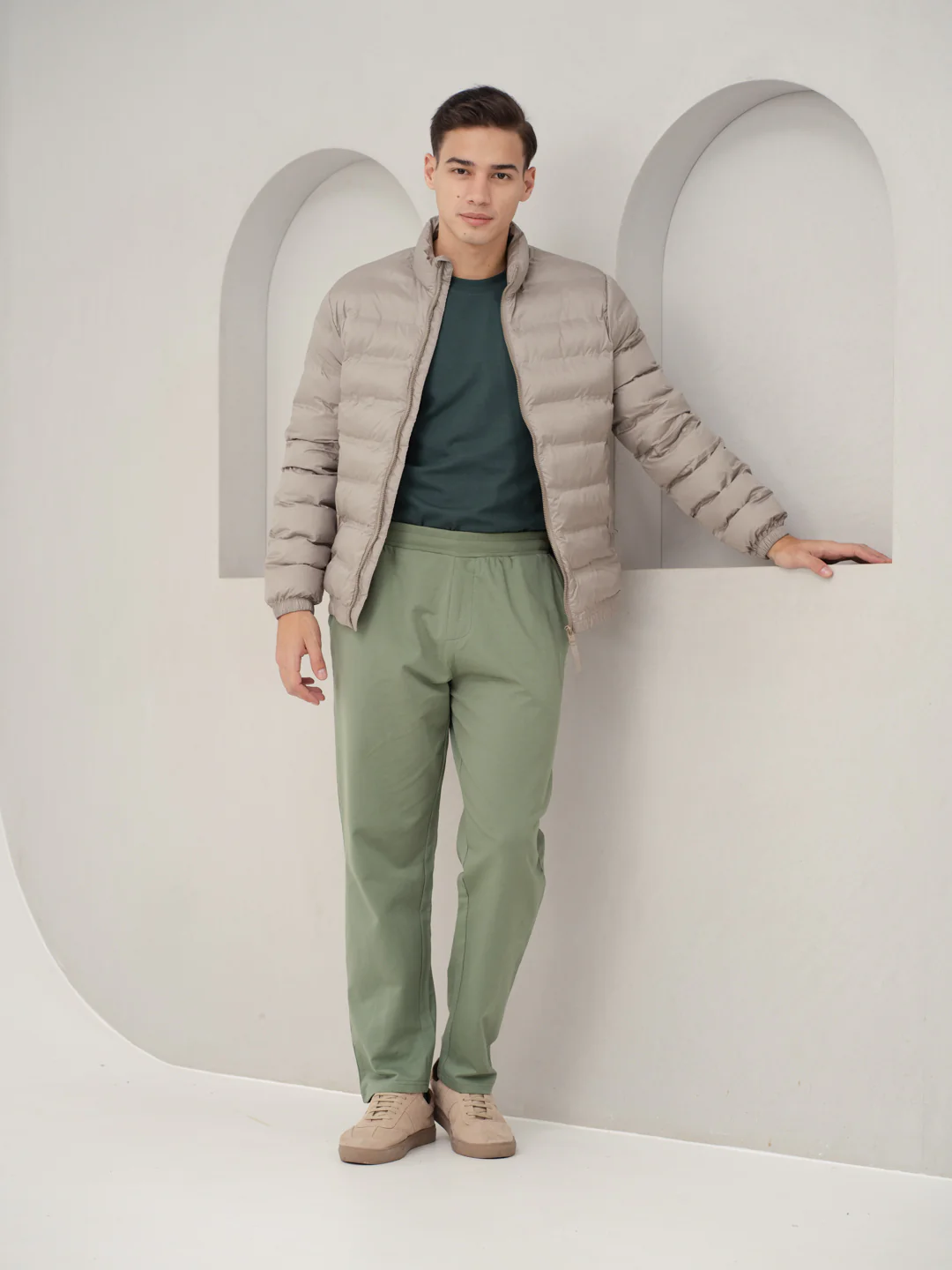 Backpacker Green Cotton Sweatpants - Image 7