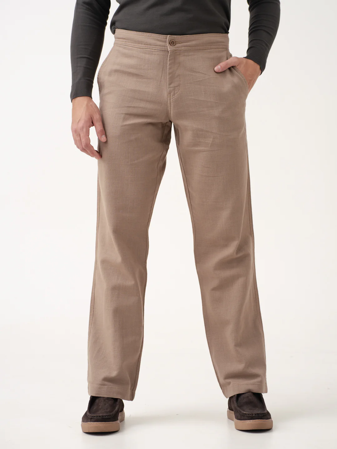 Baga Brown All Day Lounge Cotton Pants - Image 3