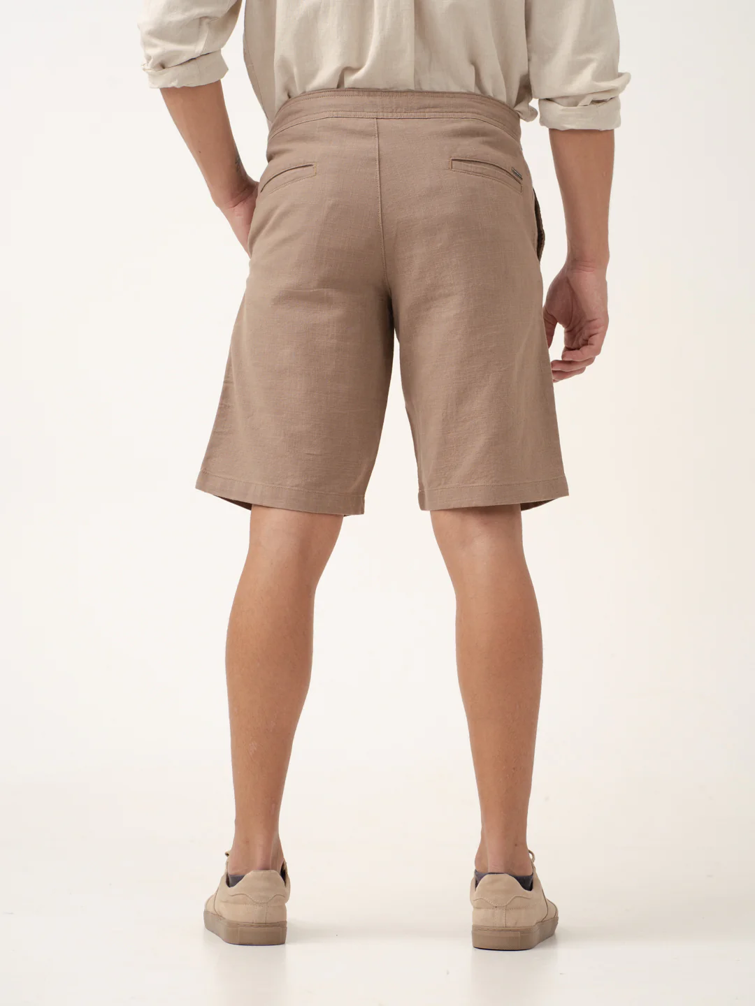 Baga Brown All Day Lounge Cotton Shorts - Image 4