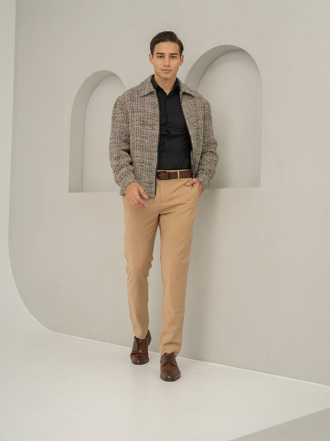 Baku Beige Luxury Merino Wool Pants - Image 5