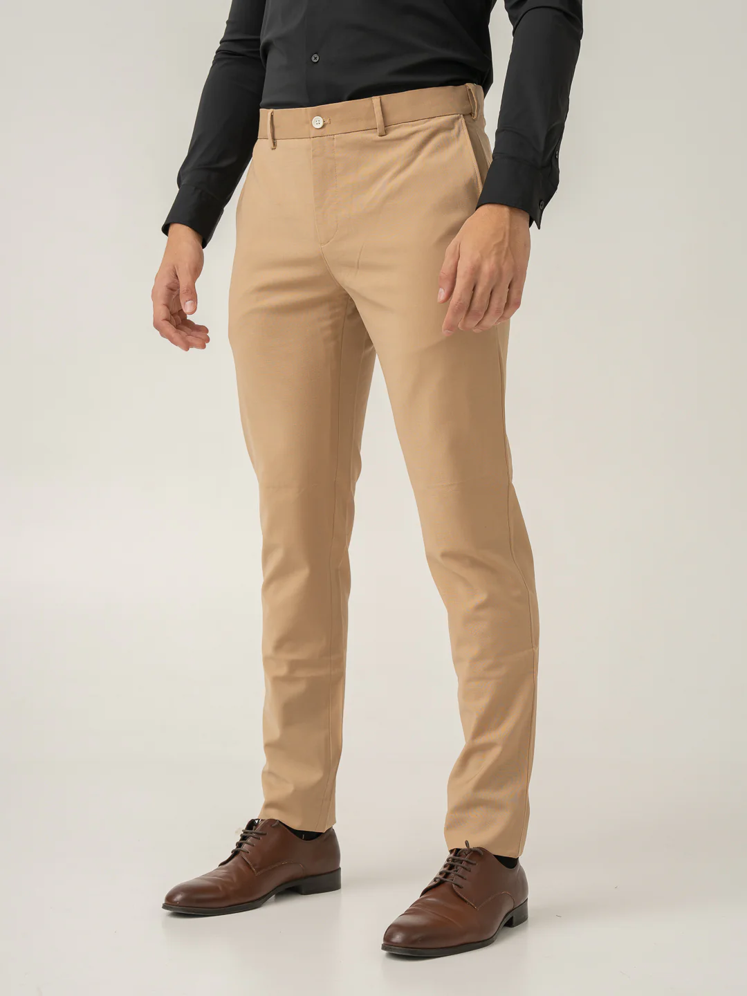 Baku Beige Luxury Merino Wool Pants - Image 9