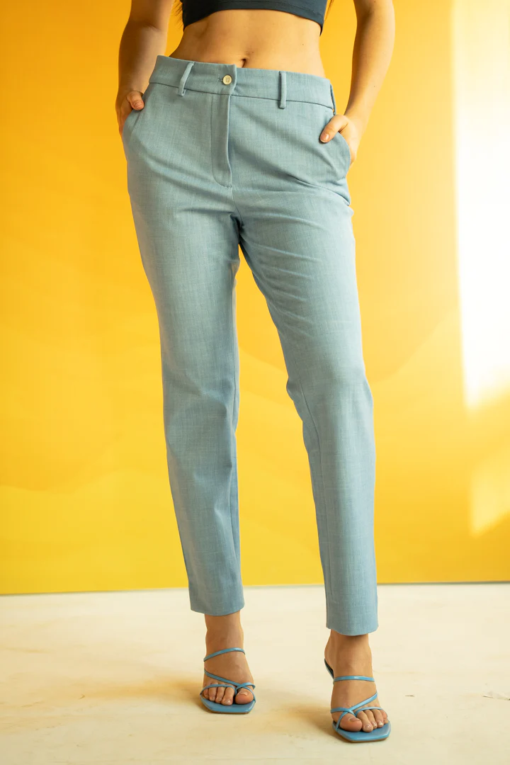 Bali Blue Business Casual Women Pants - Image 4