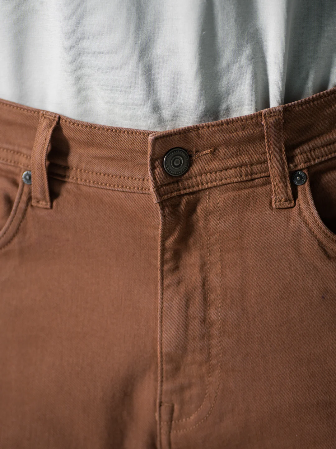 Bark Brown Relaxed Fit Jeans - Image 10
