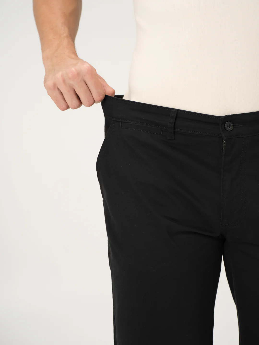 Basquiat Black Stretch Chino Shorts - Image 4