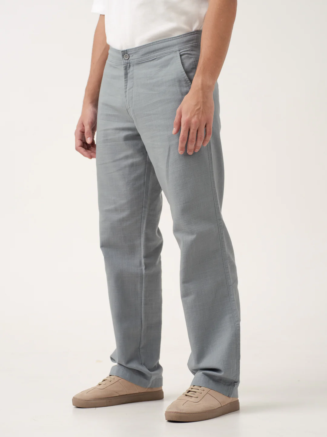 Bay Blue All Day Lounge Cotton Pants - Image 10