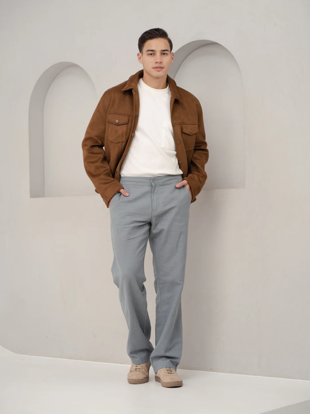 Bay Blue All Day Lounge Cotton Pants - Image 11