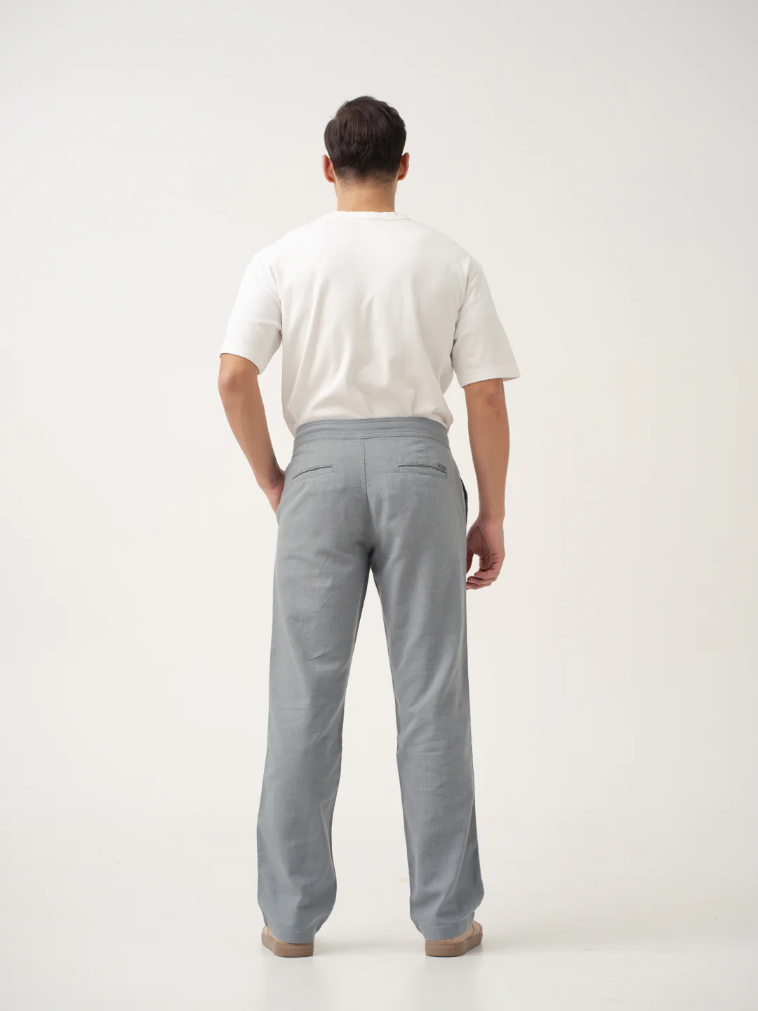 Bay Blue All Day Lounge Cotton Pants - Image 8