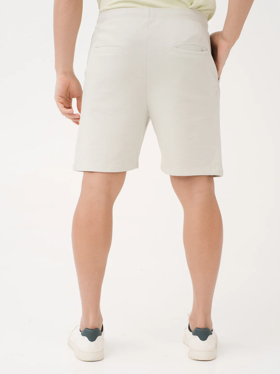 Beach Grey Relaxed Fit Sweatshorts - Image 6