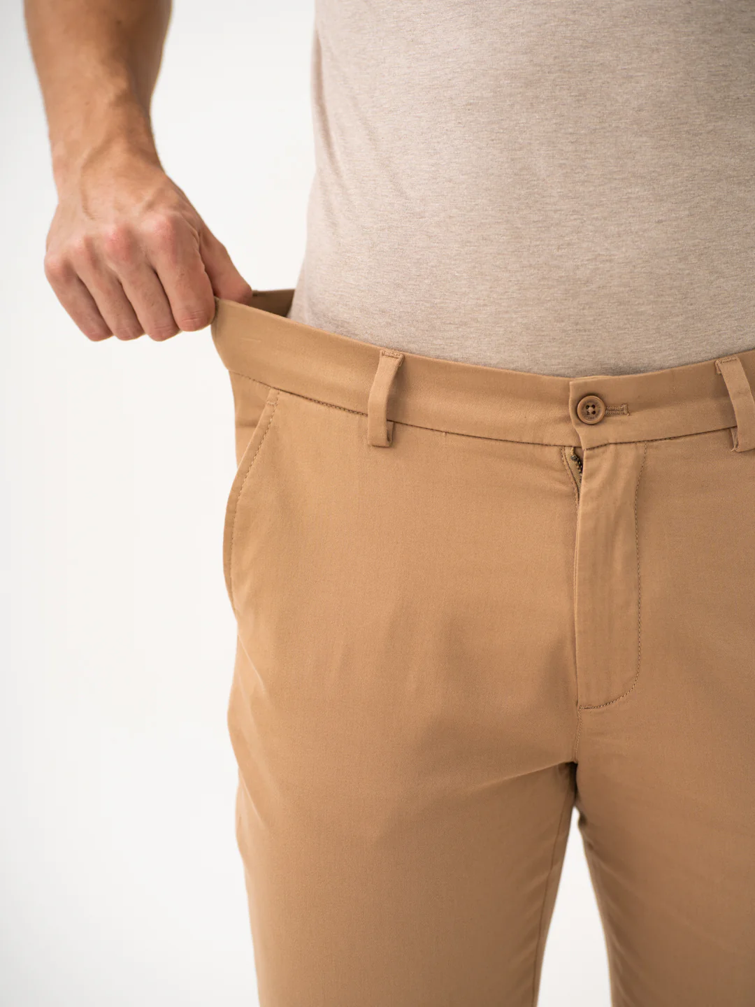 Court Khaki Slim Fit Stretch Chinos - Image 5