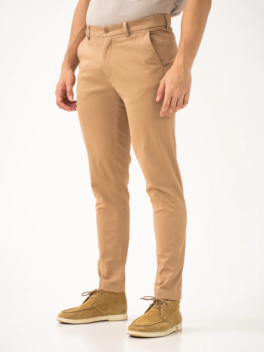 Court Khaki Slim Fit Stretch Chinos - Image 9