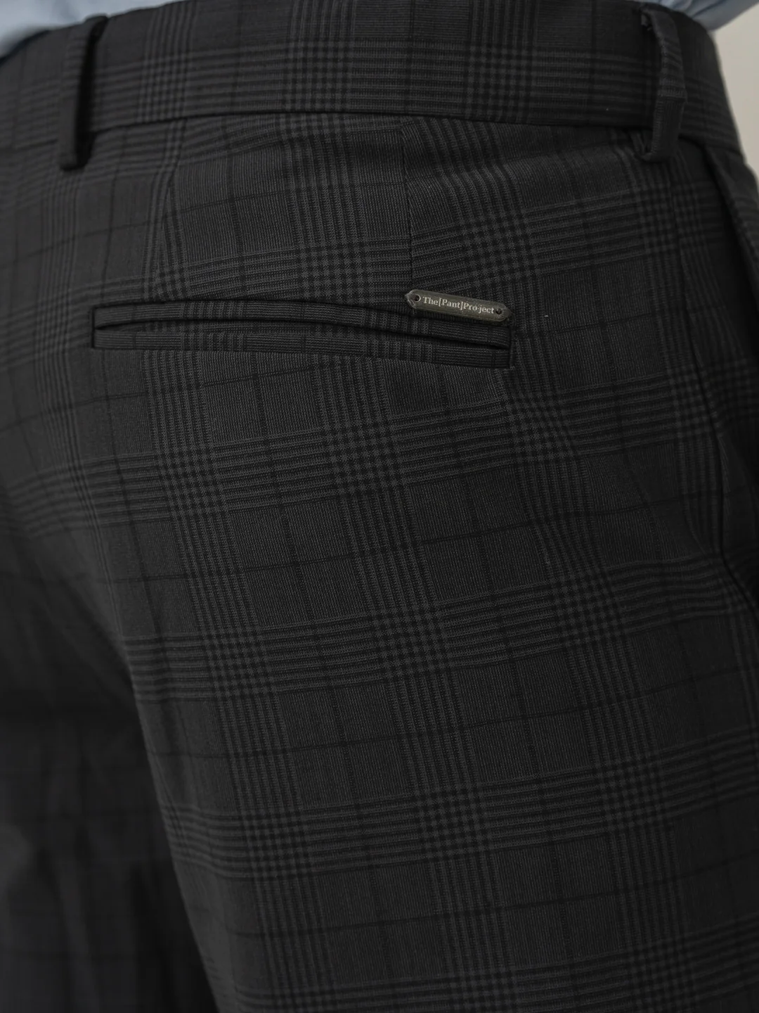 Belgium Black Checks Merino Wool Pants - Image 8