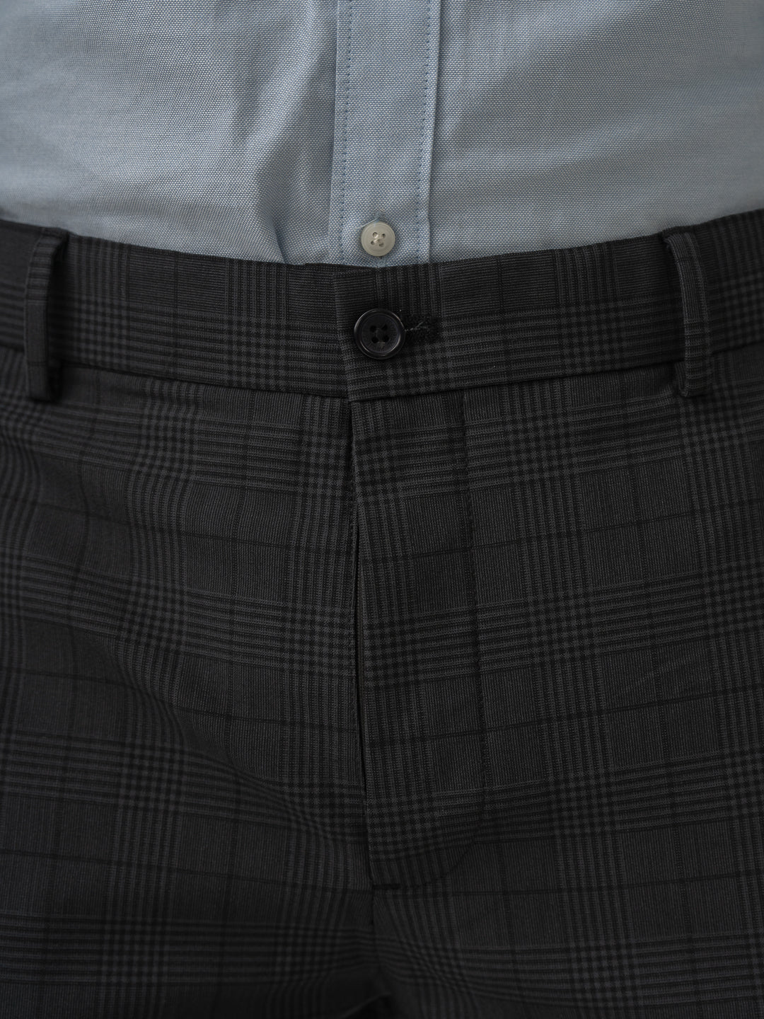 Belgium Black Checks Merino Wool Pants - Image 9