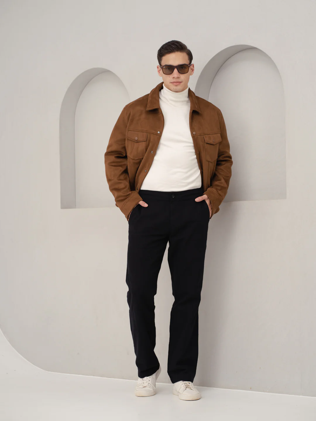 Belvidere Black All Day Lounge Cotton Pants - Image 7