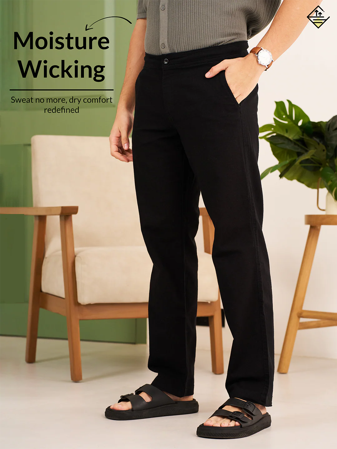 Belvidere Black All Day Lounge Cotton Pants - Image 8