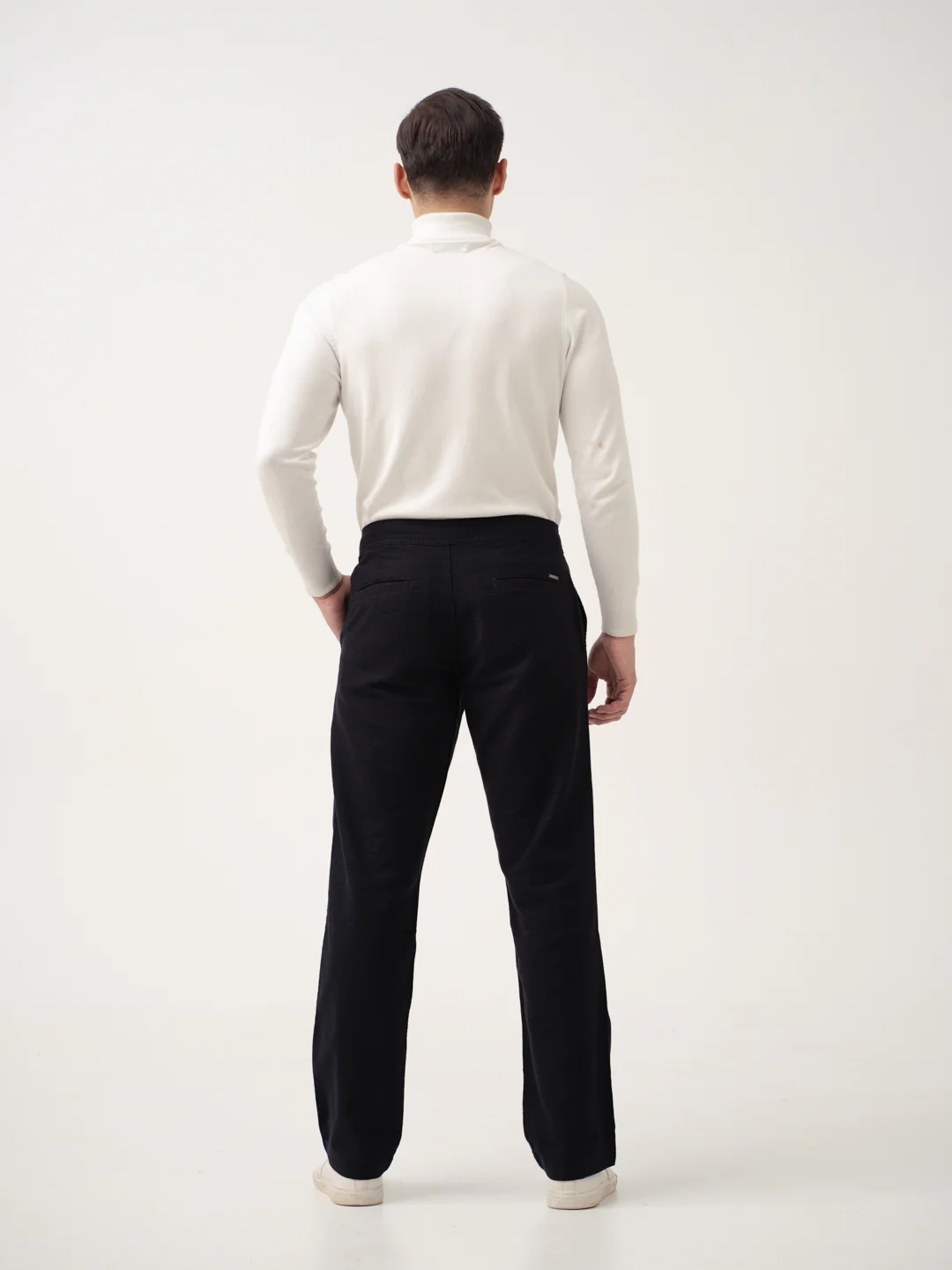 Belvidere Black All Day Lounge Cotton Pants - Image 9